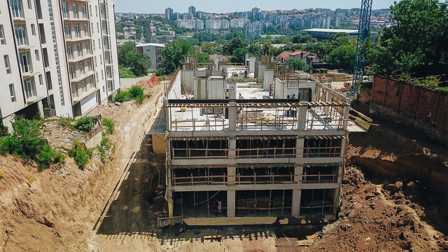 Stambeno-poslovni objekat VOJVODA RESIDENCE u Beogradu. Pogled iz vazduha